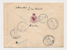 GB/UK - Sneek - Naamstempel Woudsend - De Lemmer - Utrecht 1878 