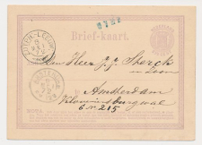 Naamstempel Wyhe - Amsterdam 1872 - Trein takjestempel 