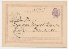 Naamstempel Zaandijk - Haarlem - Enschede 1874