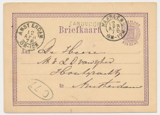 Naamstempel Zandvoort - Haarlem - Amsterdam1876
