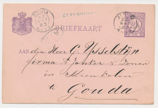 Naamstempel Zevenhoven - Alphen - Gouda 1883