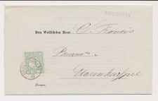 Naamstempel Zuidbroek - Harenkarspel 1877 - Treinstempel 