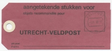 Postzaklabel Utrecht Veldpost 70 1990