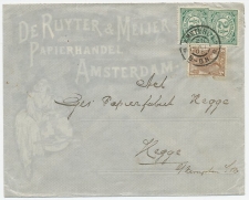 Firma envelop Amsterdam 1906 - Papierhandel