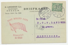 Firma briefkaart Arnhem 1910 - Vlag