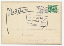 Firma briefkaart Amsterdam - 1941 - Gevoerde zakken