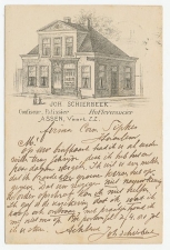 Firma briefkaart Assen 1899 - Confiseur / Patissier
