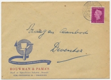 Firma envelop Groningen 1948 - Metaalwaren / Verfkrabber