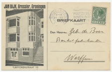 Firma briefkaart Groningen 1936 - Grossier