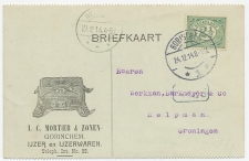 Firma briefkaart Gorinchem 1914 - IJzerwaren 