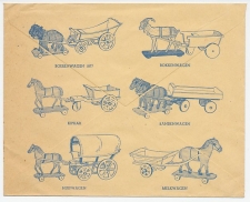Firma envelop Goes 1947 - Speelgoed bokken en paardenwagens
