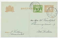 Briefkaart G. 98 / Bijfrankering Haastrecht - Den Helder 1935