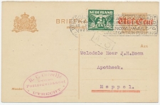 Briefkaart G. 108 I A-krt / Bijfrankering Utrecht - Meppel 1925