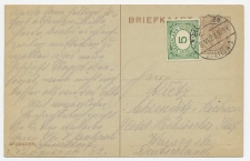Briefkaart G. 194 / Bijfrankering Eindhoven - Duitsland 1923