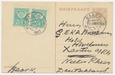 Briefkaart G. 218  / Bijfrankering Baarn - Duitsland 1927