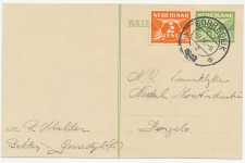 Briefkaart G. 256 / Bijfrankering Gorredijk - Hengelo 1940