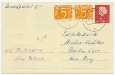 Briefkaart G. 338 / Bijfrankering Koog Zaandijk - Den Haag 1972