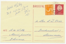 Briefkaart G. 339 a / Bijfrankering Bolsward - Leeuwarden 1969