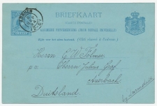 Briefkaart G. 29 Arnhem - Auerbach Duitsland 1894 
