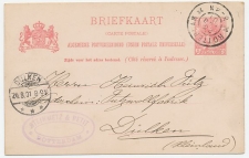 Briefkaart G. 57 a Rotterdam - Dulken Duitsland 1901
