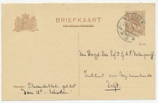 Briefkaart G. 123 I V.krt  Leiden - Delft 1921
