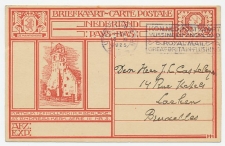 Briefkaart G. 199 f Utrecht - Brussel Belgie 1925