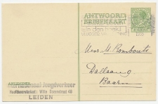 Briefkaart G. 230 A.krt. Leiden - Baarn 1935