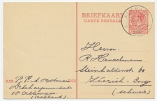 Briefkaart G. 231 Alkmaar - Zurich Zwitserland 1938