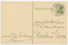 Briefkaart G. 250 Bussum - Broekland Raalte 1938