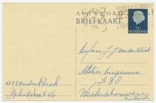 Briefkaart G. 316 A.krt. Den Haag - Westerschouwen1956