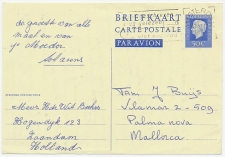 Briefkaart G. 354 Amsterdam - Mallorca Spanje 1977