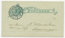 Postblad G. 4 Locaal te Amsterdam 1901