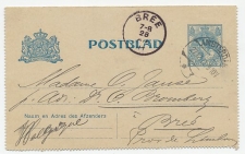 Postblad G. 15 Amsterdam - Bree Belgie 1911
