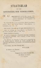 Staatsblad 1871 - Betreffende postkantoor Zwijndrecht