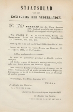 Staatsblad 1877 - Betreffende postkantoor Blokzijl