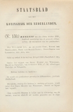 Staatsblad 1879 - Betreffende postkantoor Alblasserdam