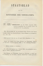 Staatsblad 1882 - Betreffende postkantoor Aalten