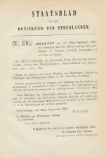Staatsblad 1883 - Betreffende postkantoor Winsum
