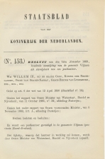 Staatsblad 1883 - Betreffende postkantoor Vlijmen