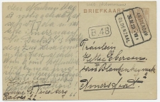 Treinblokstempel : Amsterdam - Oldenzaal VII 1923