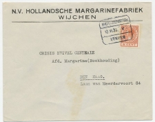 Treinblokstempel :  s Hertogenbosch - Arnhem V 1935
