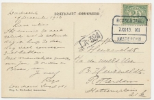 Treinblokstempel : Roosendaal - Amsterdam VII 1913
