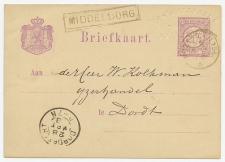 Trein haltestempel : Middelburg 1878