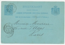 Trein kleinrondstempel : Groningen - Zwolle G 1893