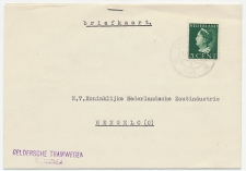 Firma kaart Geldersche Tramwegen Doetinchem 1945
