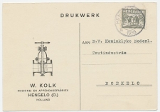 Firma briefkaart Hengelo 1937 - Afsluiter