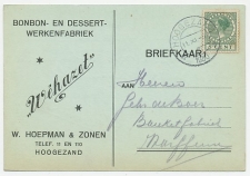 Firma briefkaart Hoogezand 1930 - Bonbon- en Dessertfabriek