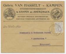 Firma envelop Kampen 1924 - Stoomsteenfabriek