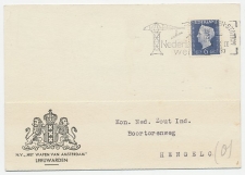 Firma briefkaart Leeuwarden 1948 - Wapen van Amsterdam