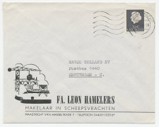 Firma envelop Maastricht 1968 - Makelaar in scheepsvrachten